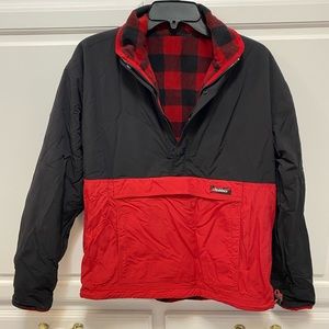 Chubbies Red Black Henley Buffalo Plaid Warm Jacket Men’s Size XSmall